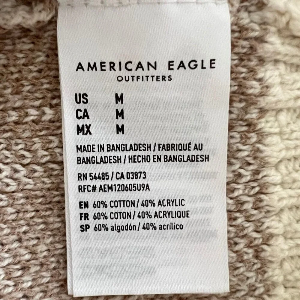 American Eagle Retro Flower Knit Cropped Tank Top - Picture 6 of 6